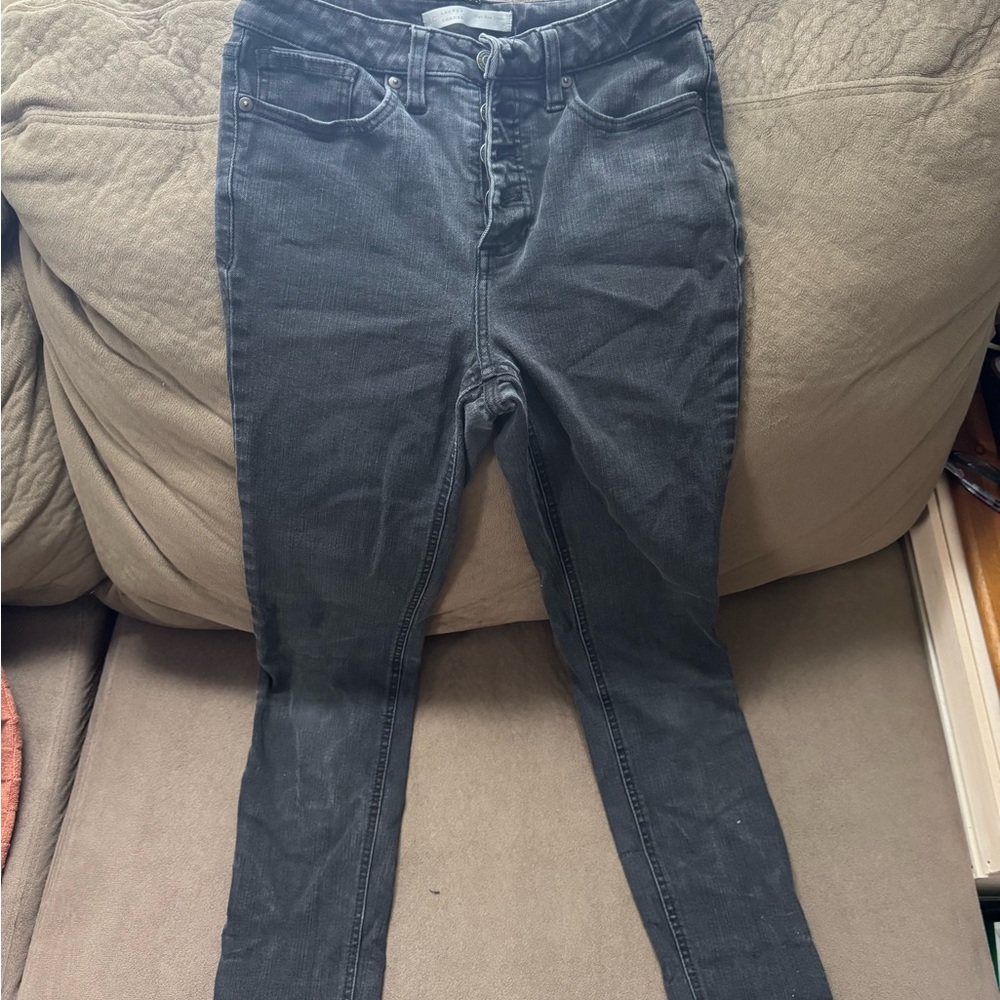LC Lauren Conrad Charcoal Skinny Jeans